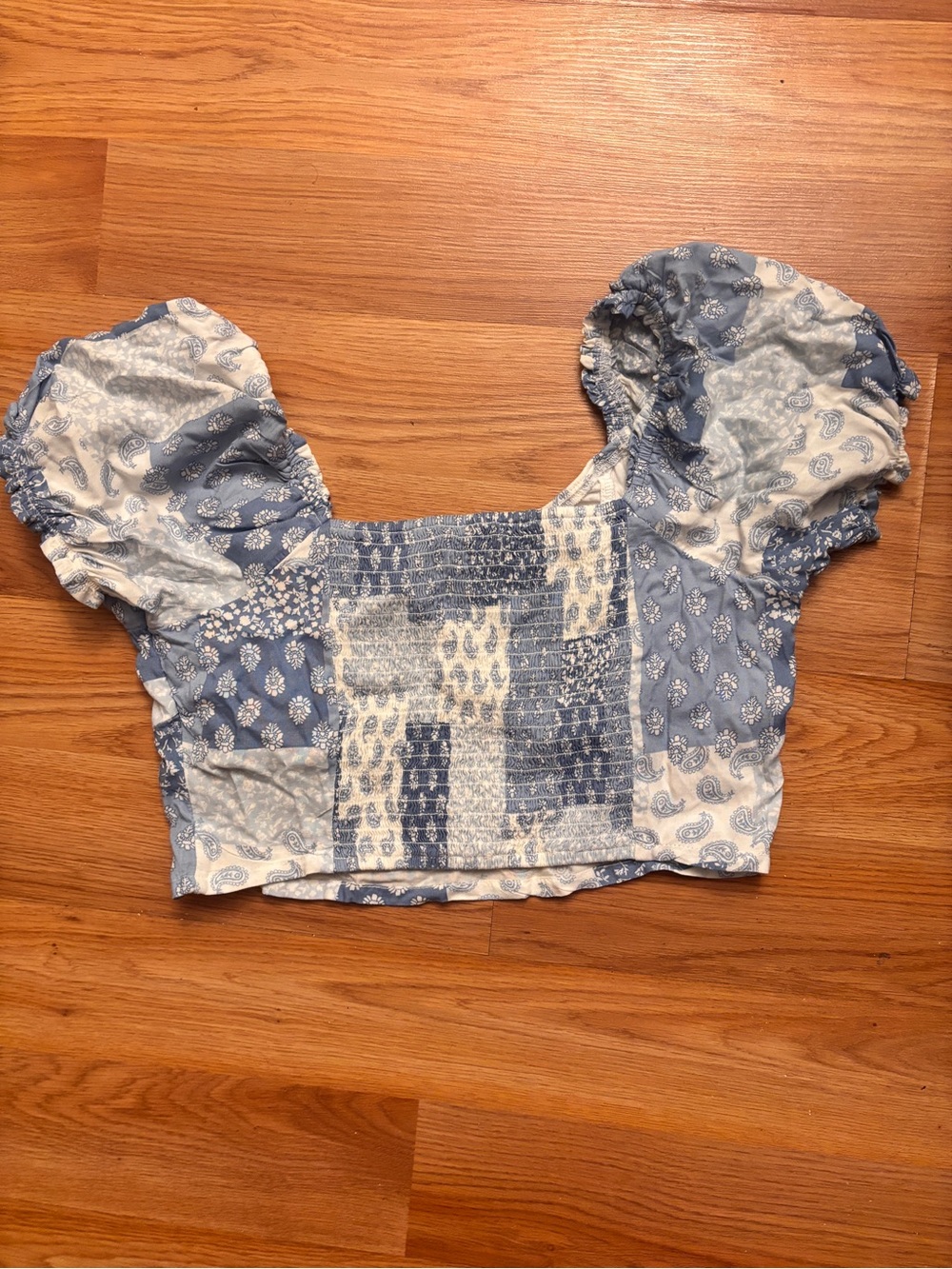 Patchwork crop top - Picture 4 of 4